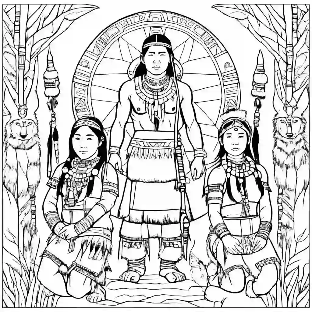 Inuit Tribe coloring pages